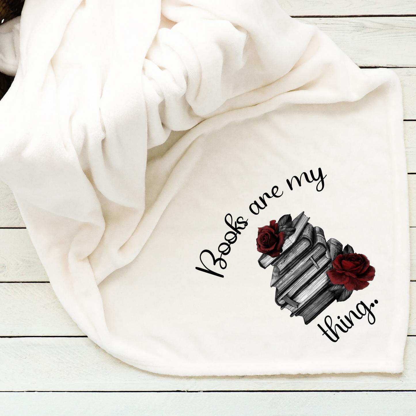 Books are my thing 50 x 60 Plush throw blanket