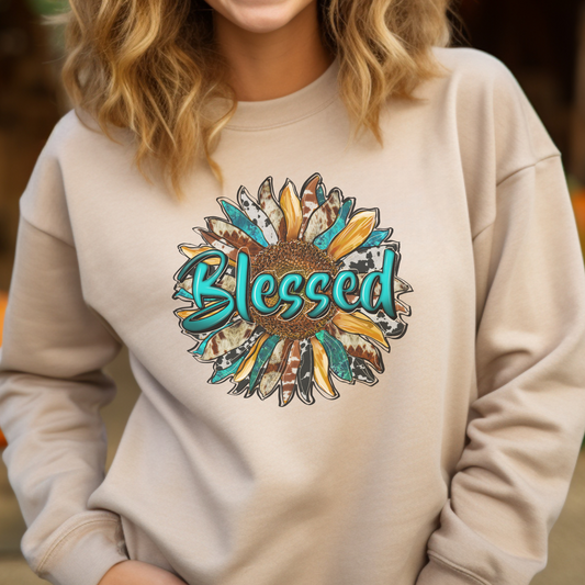 Blessed Sunflower Crewneck