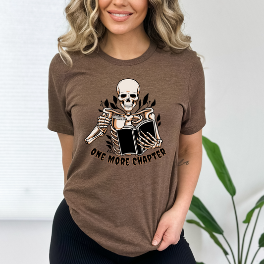 ONE MORE CHAPTER SKELLY BROWN TEE