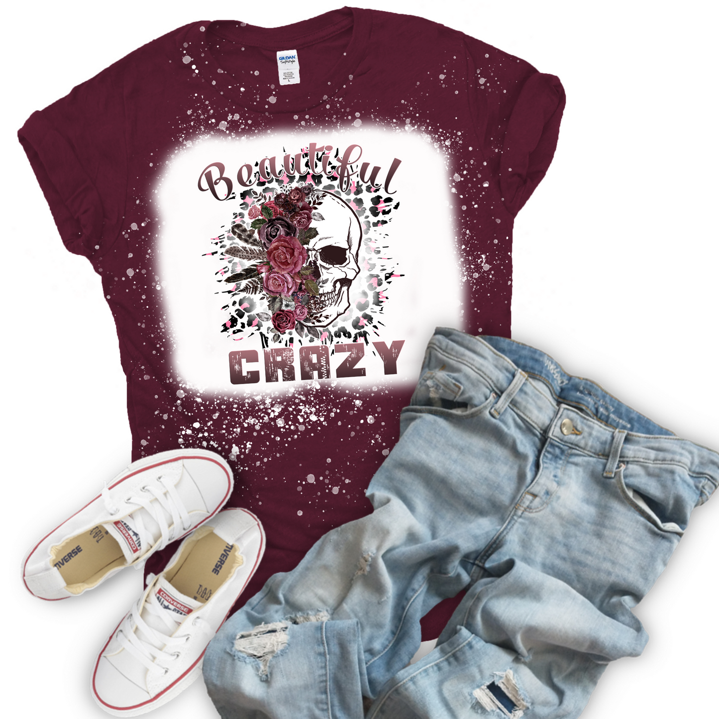 Beautiful Crazy Bleached Tee