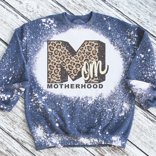 MOM leopard Motherhood Bleached Crewneck