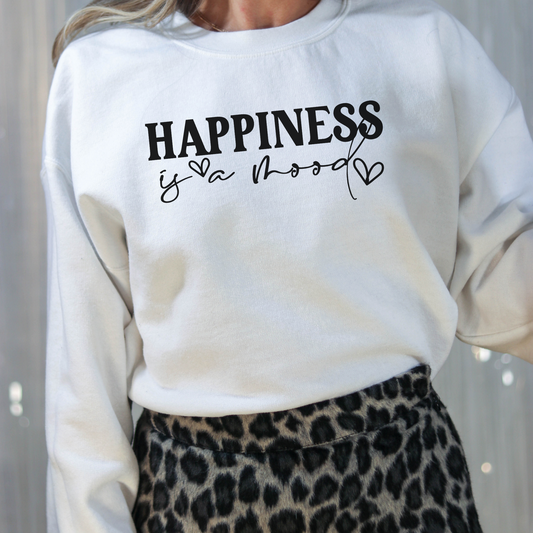 Happiness is a mood Crewneck