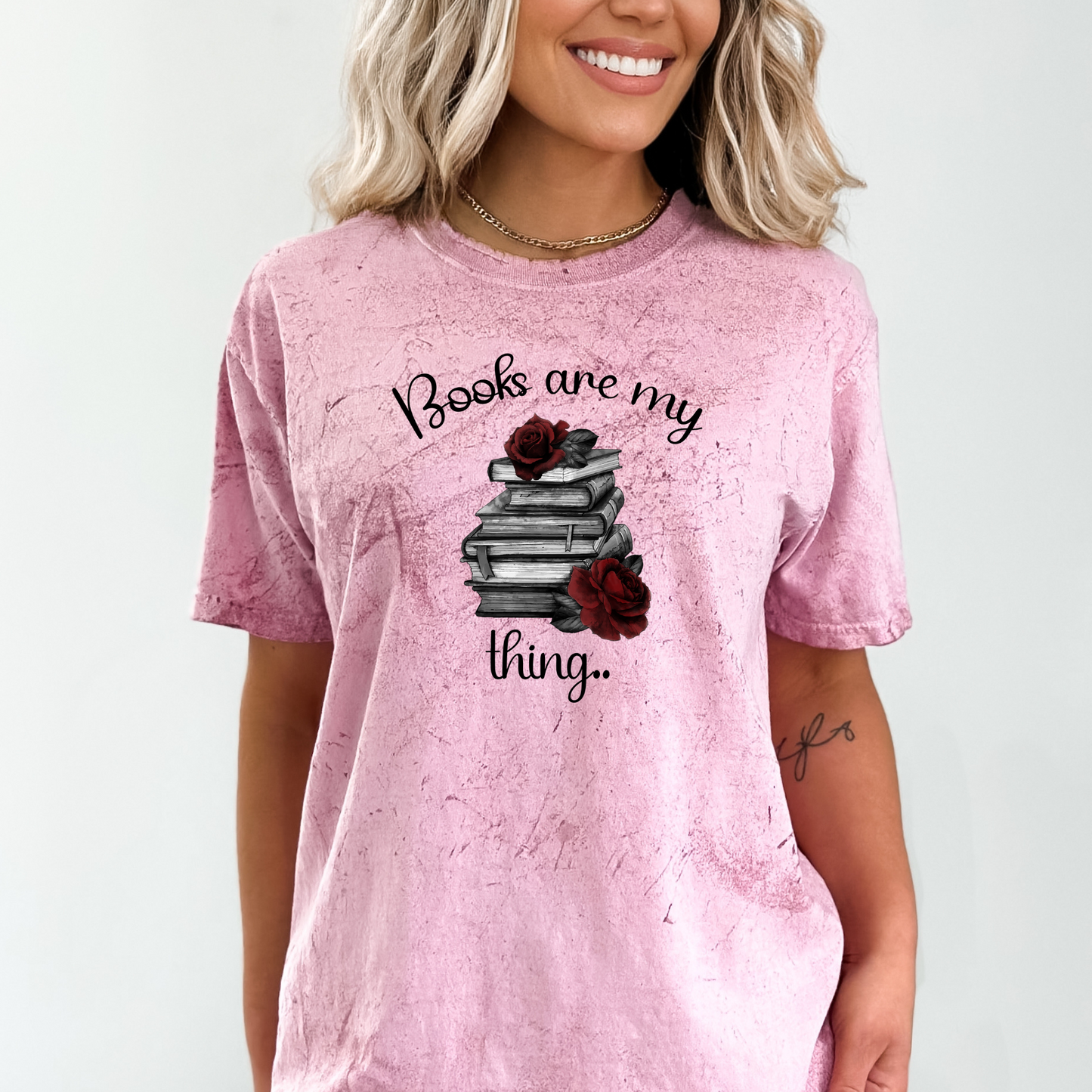 BOOKS ARE MY THING COLORBLAST TEE